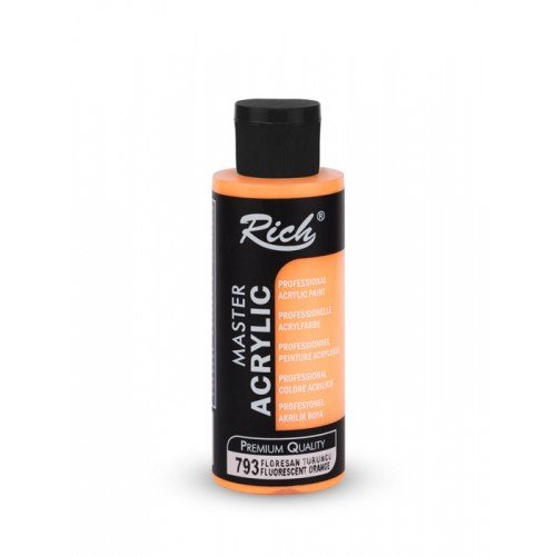 Maître acrylique fluorescent 120 cc orange