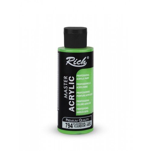 Maître acrylique fluorescent 120 cc vert