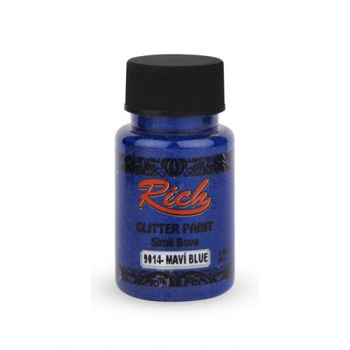 Peinture argentée bleue