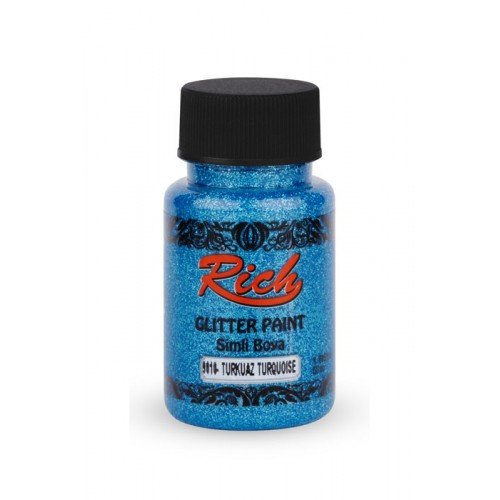 Peinture argentée turquoise