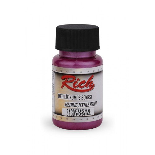 Peinture de tissu métallique 50 cc fuchsia