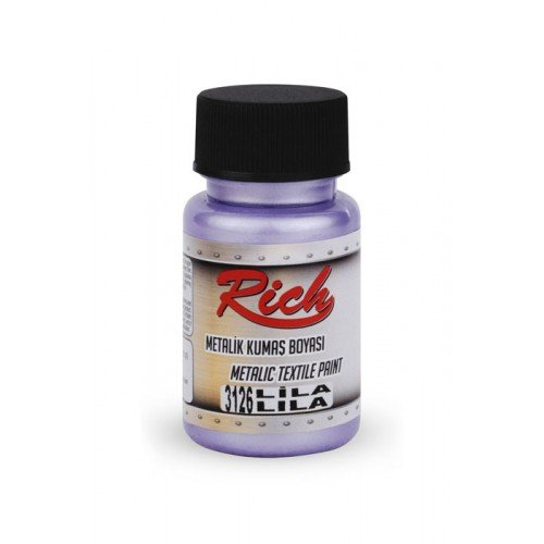 Peinture de tissu métallique 50 cc lilas
