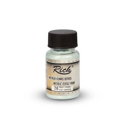 Peinture de tissu métallique 50 cc vert glace