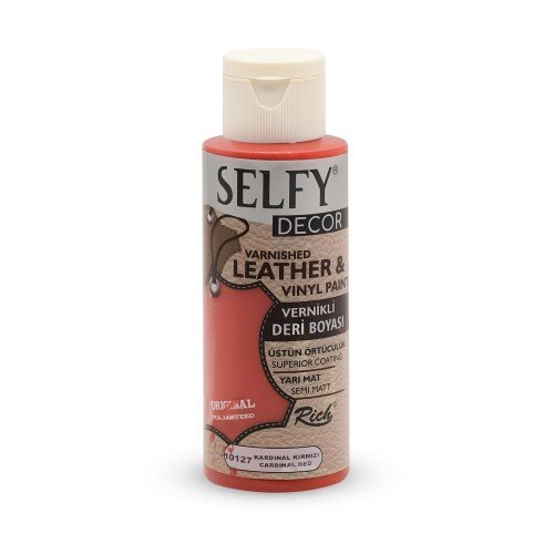 Peinture en cuir de décoration selfy 120 cc cardinal rouge * Nouveau