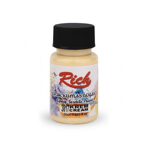 Peinture en tissu opaque 50 cc crème