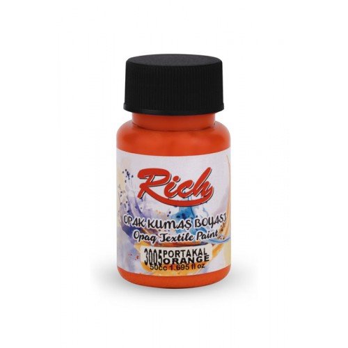 Peinture en tissu opaque 50 cc orange