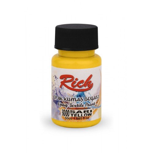 Peinture en tissu opaque opaque 50 cc jaune