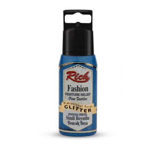 Taille de perle peinture 60 cc argenté turquoise